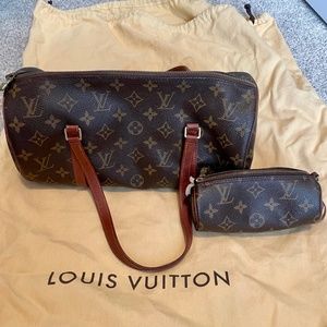 Authentic. Louis Vuitton Monogram Papillon Log Ba… - image 1